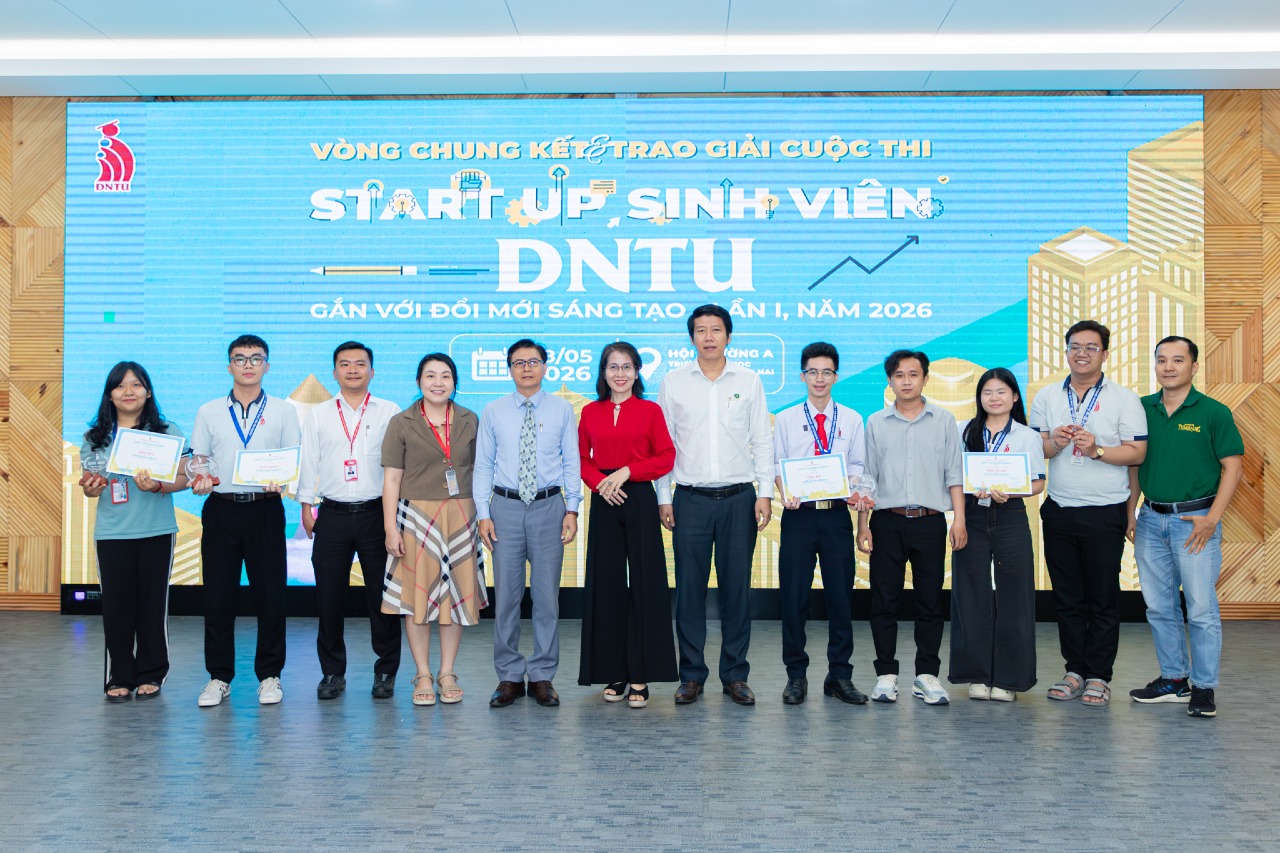 KHÉP LẠI VÒNG CHUNG KẾT CUỘC THI “STARTUP SINH VIÊN DNTU GẮN VỚI ĐỔI MỚI SÁNG TẠO LẦN I, NĂM 2026” 